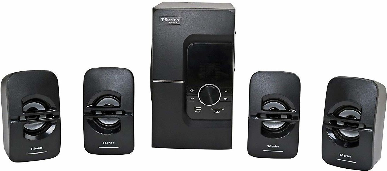 Image of T-Series M-4456BT 4.1 Channel Bluetooth Multimedia Speaker System (Black) 40 W Bluetooth Home Theatre (Black, 4.1 Channel)