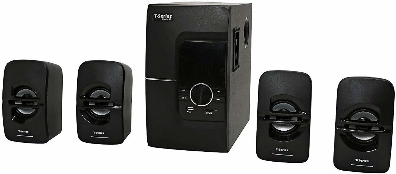 Image of T-Series M-4456BT 4.1 Channel Bluetooth Multimedia Speaker System (Black) 40 W Bluetooth Home Theatre (Black, 4.1 Channel)