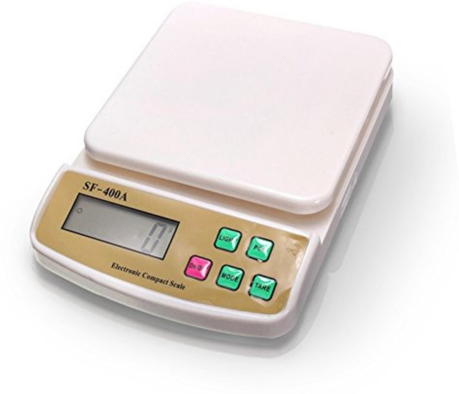 Image of zizining Digital Kitchen Weighing Scale 10kg Weighing Scale (White)
