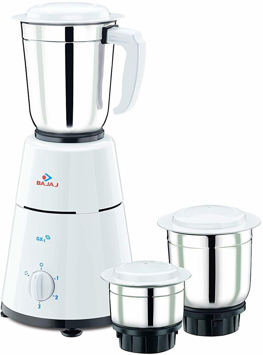 Image of JayGopalTrendz Grinder 350 W Mixer Grinder (Electric Grinder With Coffee & Nuts Grains Bean Grinder Juicer Mixer GrinderU398 | 1 Jar | Silver)