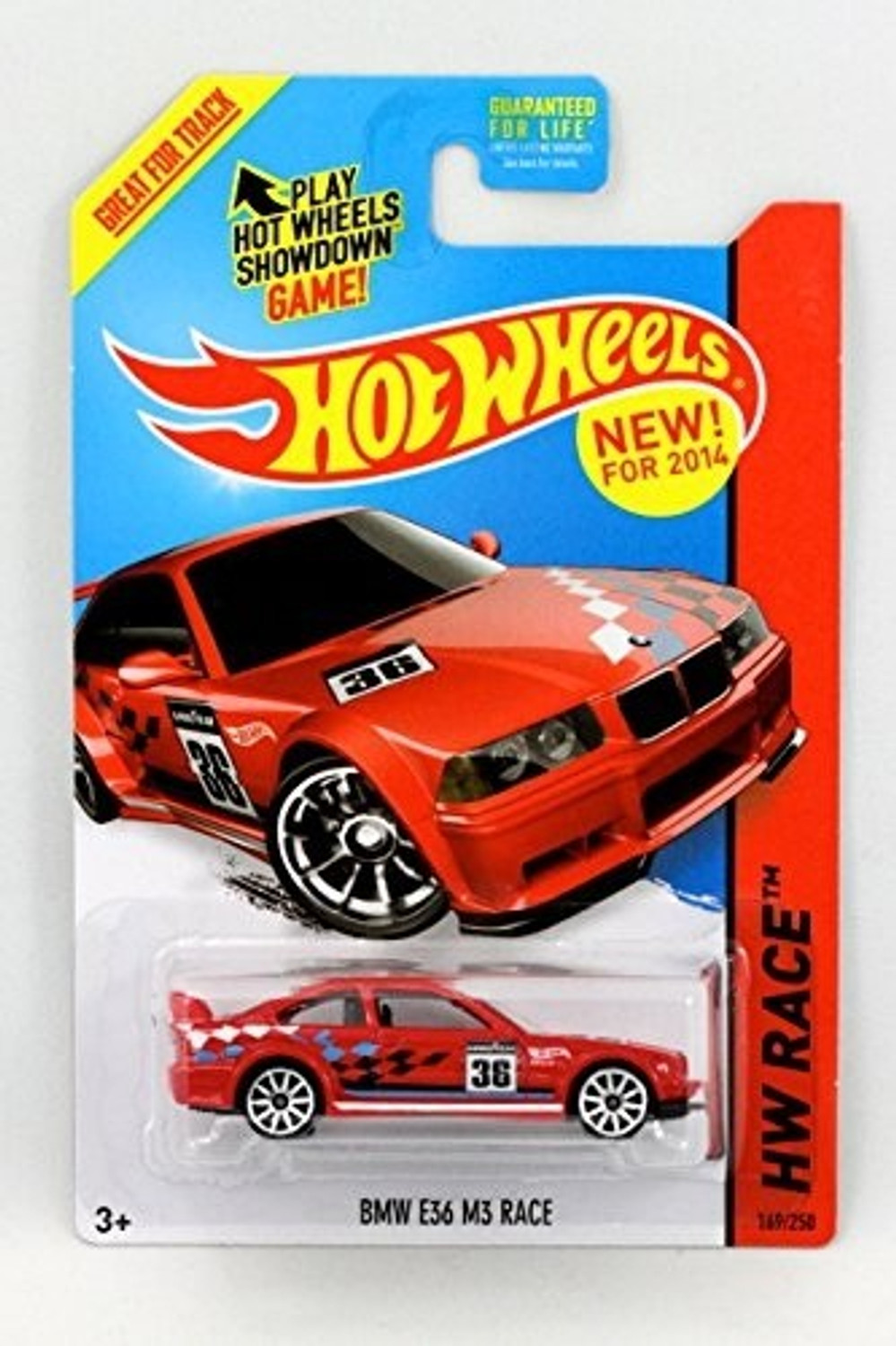 Image of HOT WHEELS 2014 Hw Race BMW E36 M3 Race Red (Multicolor)