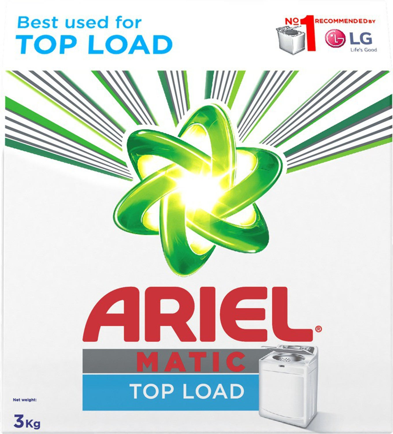 Image of Ariel Matic Top Load Washing Powder 3kg Detergent Powder (3 kg)