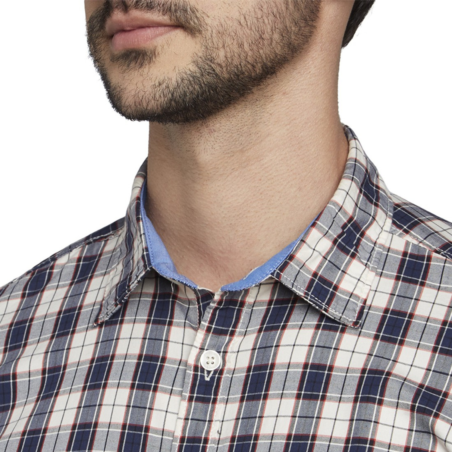 Image of PARX Men Slim Fit Checkered Casual Shirt