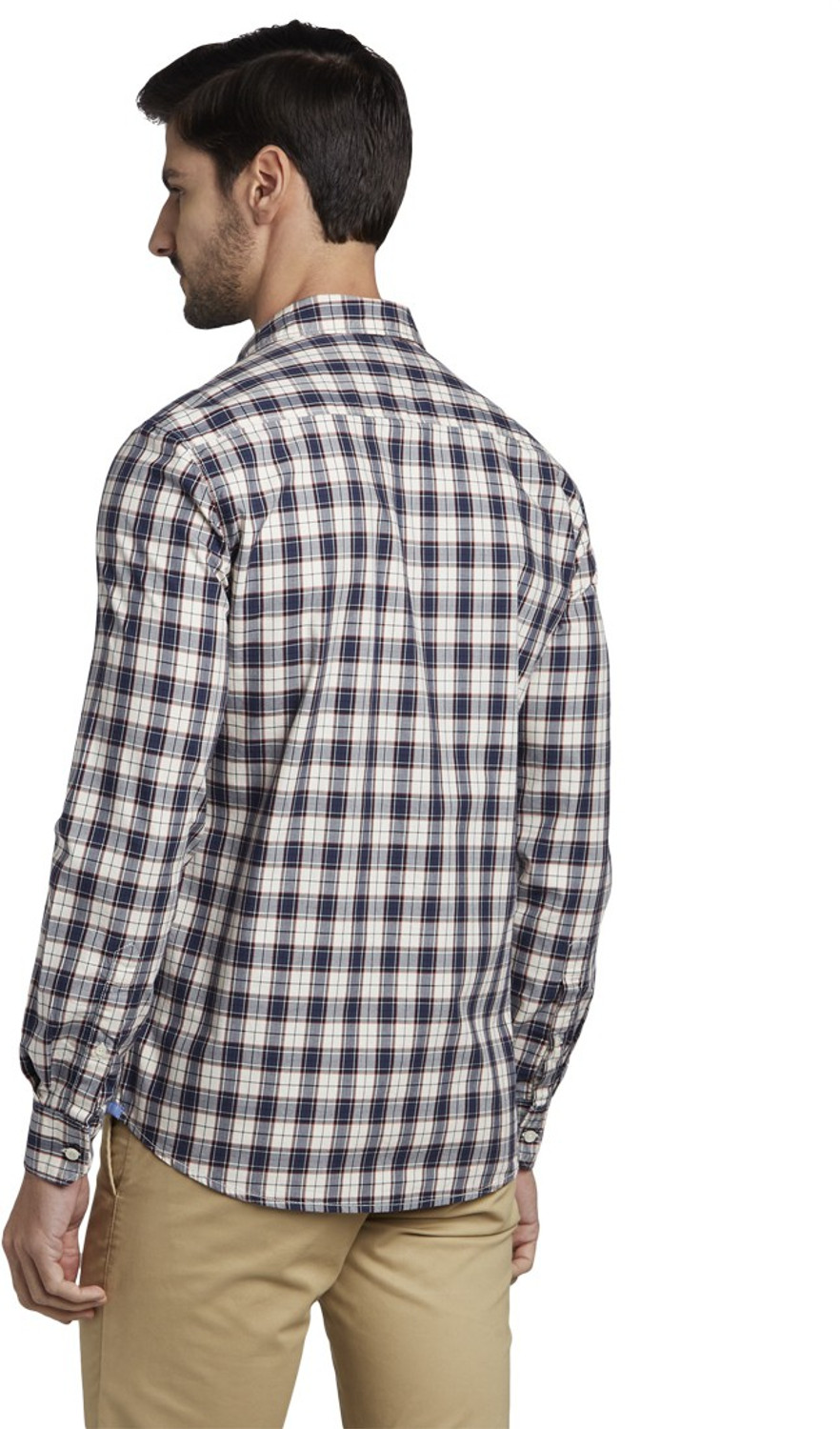 Image of PARX Men Slim Fit Checkered Casual Shirt