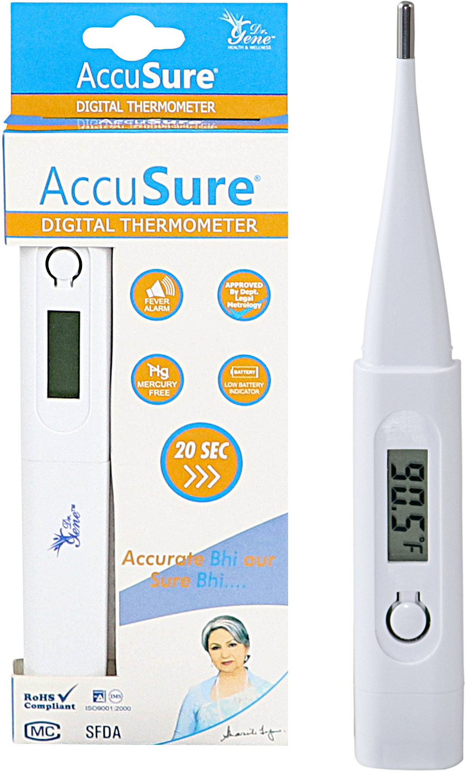 AccuSure MT 4153 20 SEC DIGITAL THERMOMETER - MT 4153 Thermometer - AccuSure : Flipkart.com