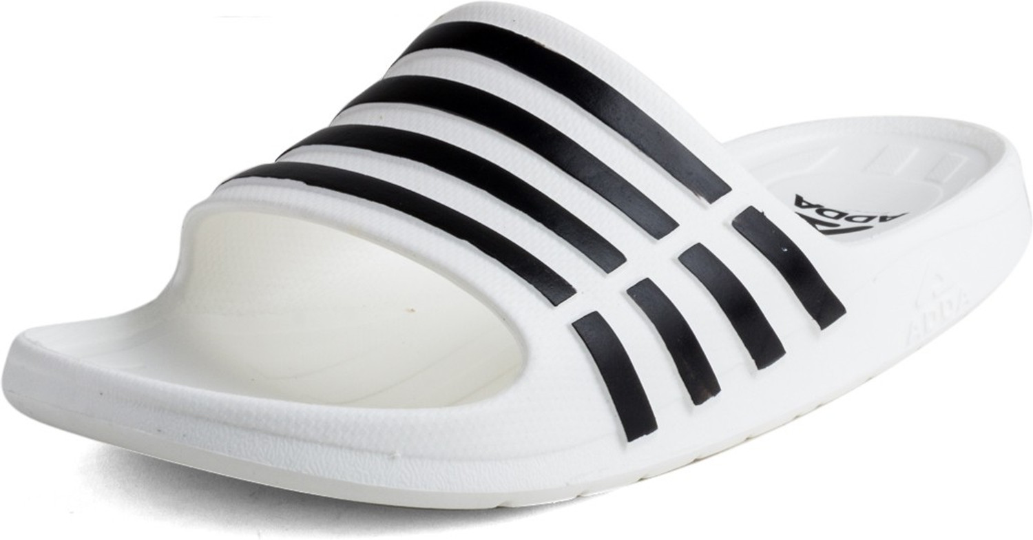 Image of Adda Men Slides (White, Black , 9)