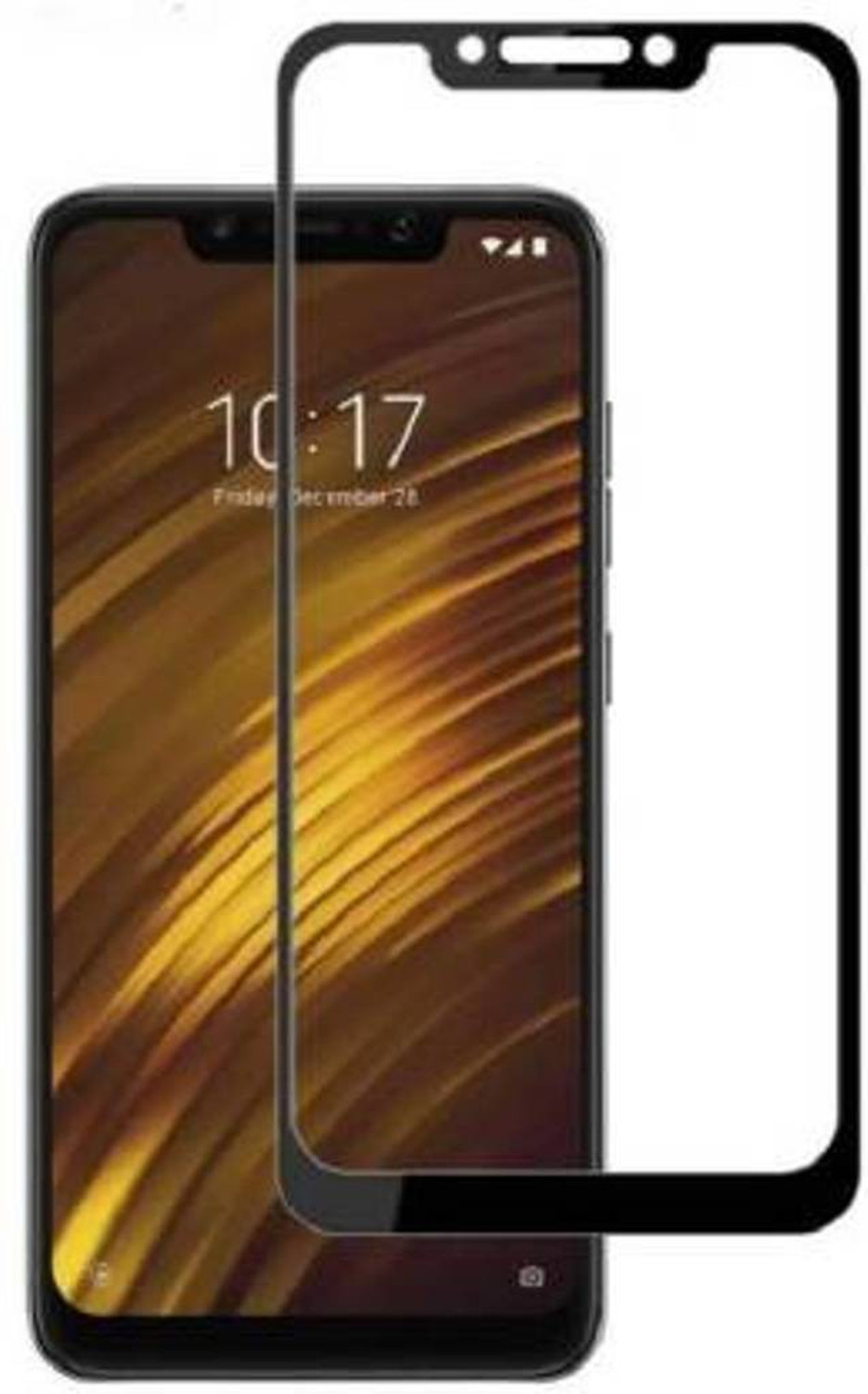 Image of PikTrue Edge To Edge Tempered Glass for POCO F1 (Pack of 5)