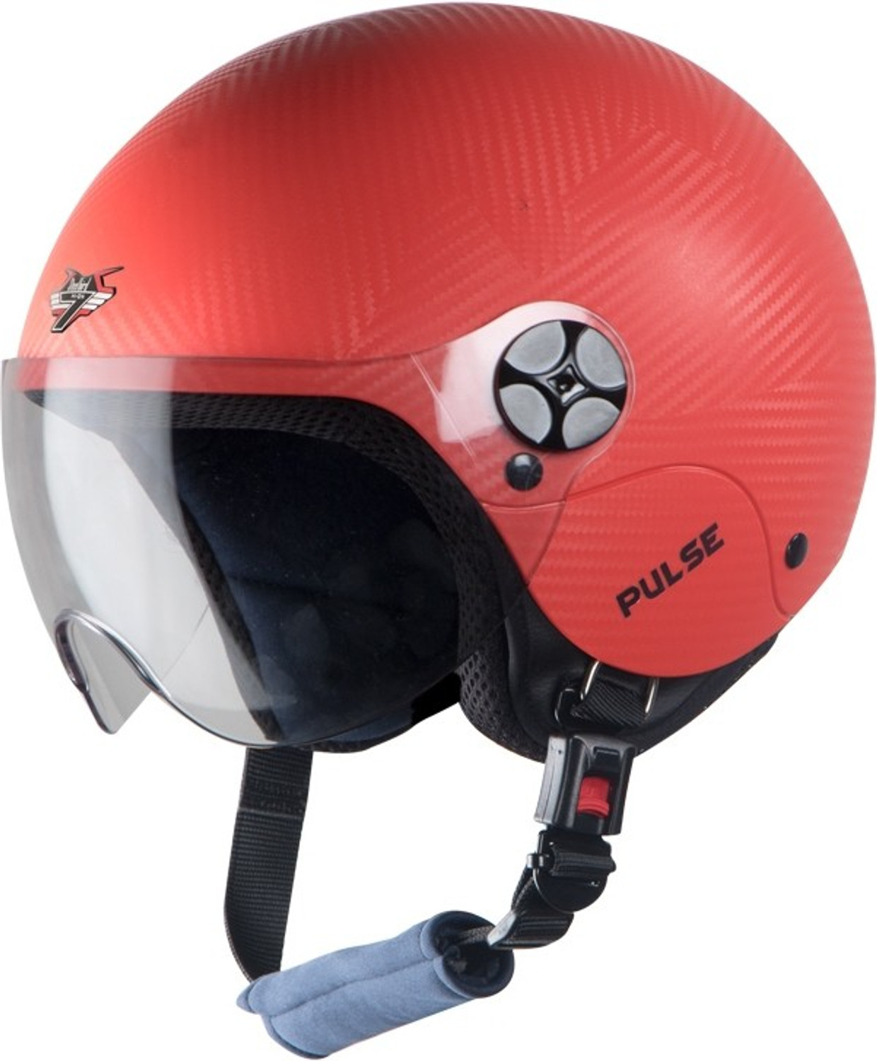 Image of Steelbird SBH-16 Pulse Motorbike Helmet (Red)