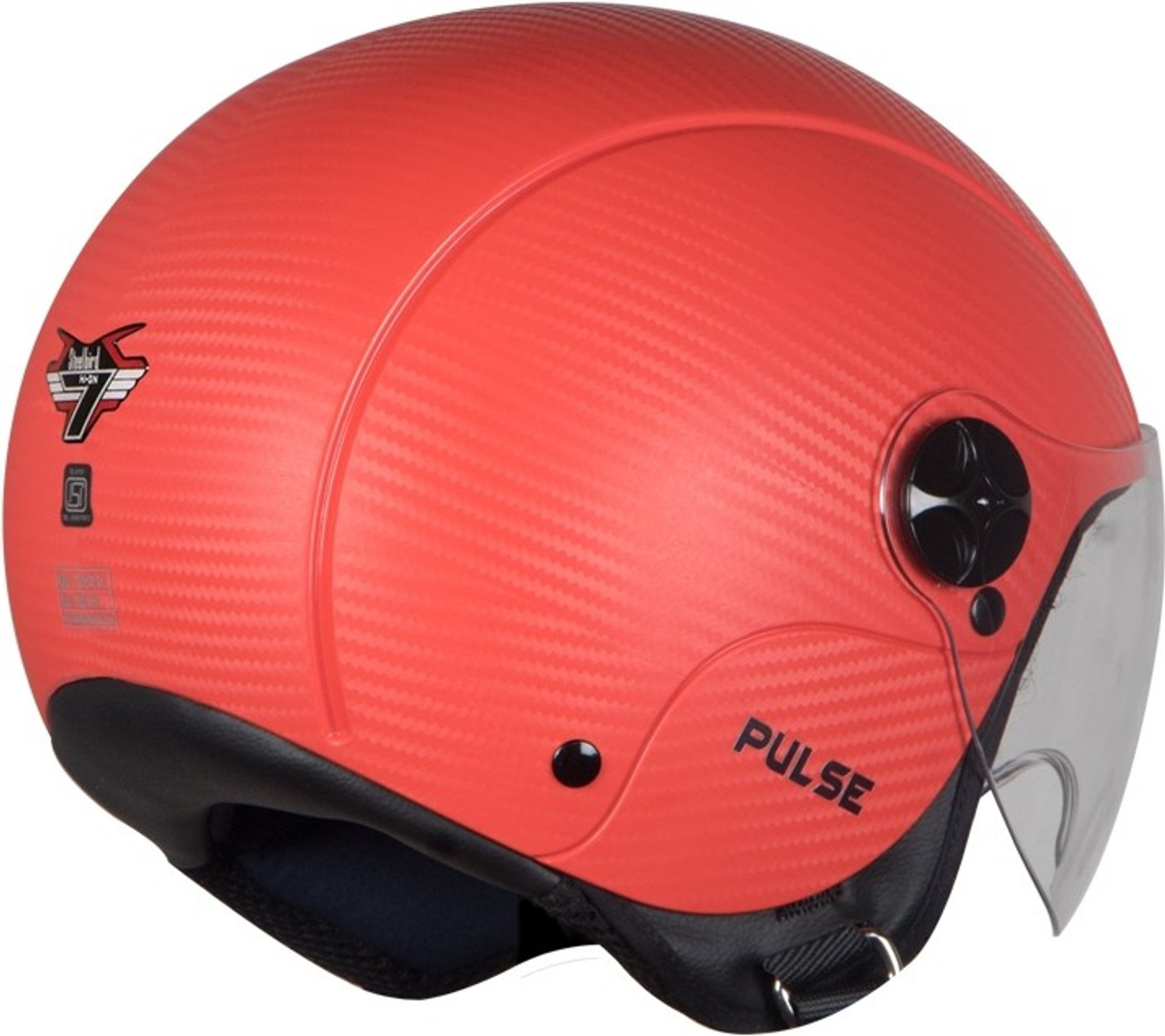 Image of Steelbird SBH-16 Pulse Motorbike Helmet (Red)