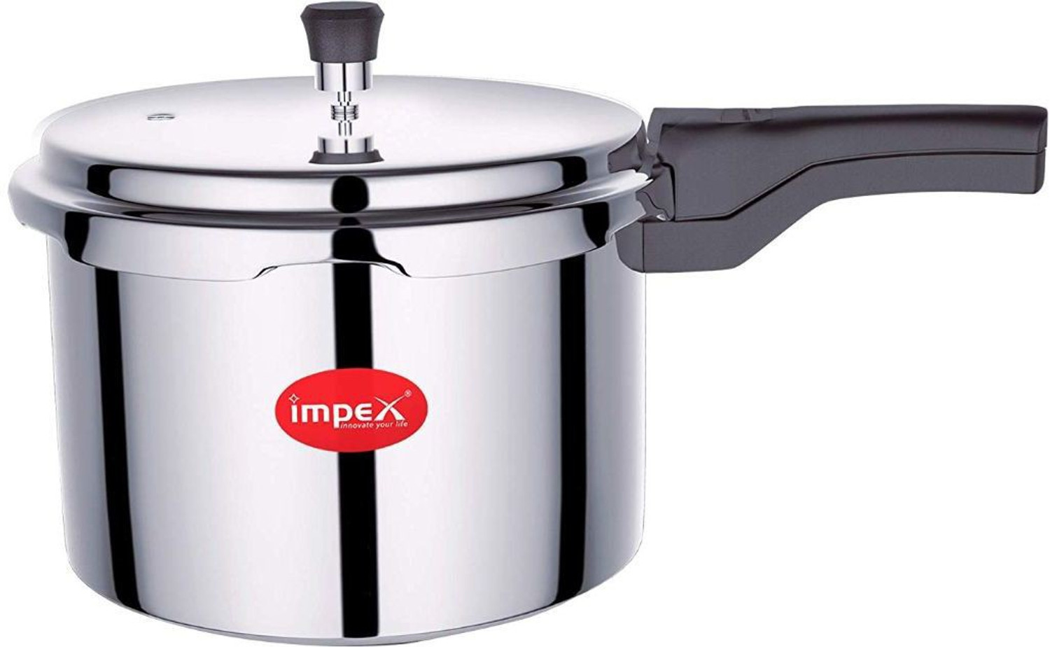 Image of Freshome ISI Stainless Steel TEJAS Pressure Cooker Heavy Gauge Gas Stove 2 L Induction Bottom Pressure Cooker (Stainless Steel)