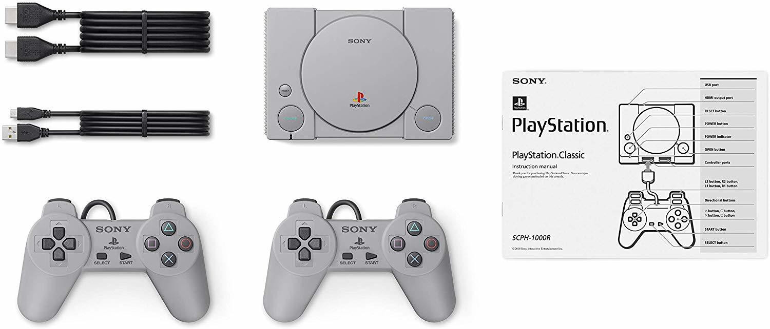 Image of SONY PlayStation Classic Console with 20 Pre-Loaded Games NA GB (Grey)