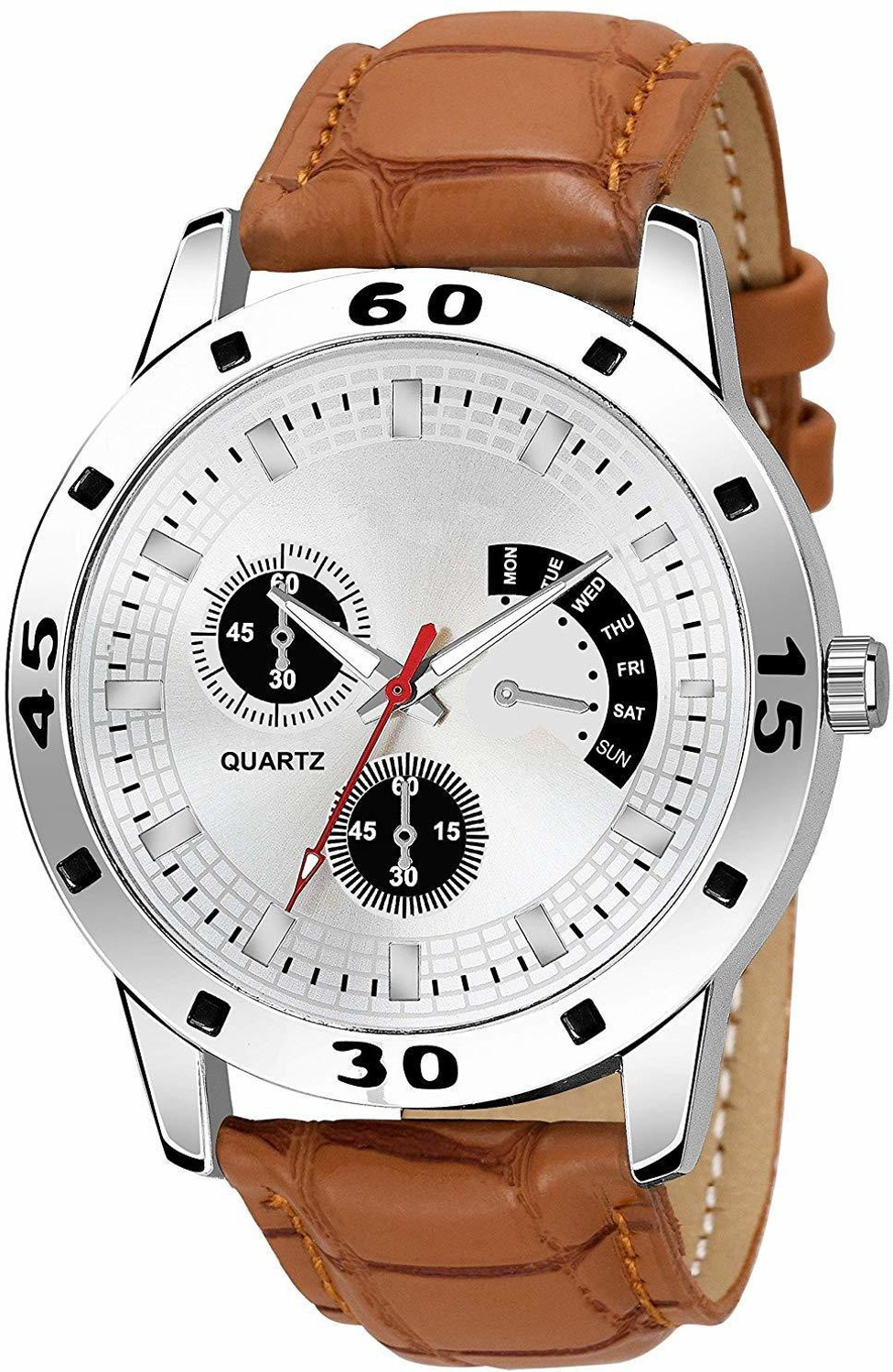 Image of Bolun Analog Watch - For Men Blue Sports Design Leather Belt Analog Watch
