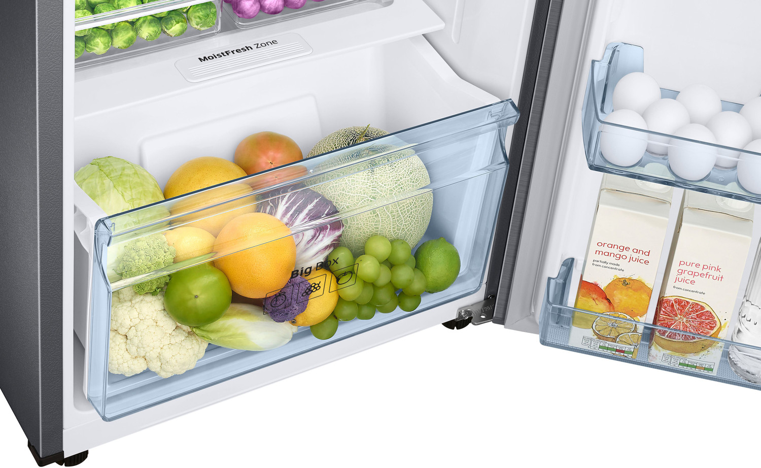 Image of Samsung 253 L Frost Free Double Door 3 Star Refrigerator (Elegant Inox, RT28T3483S8 /HL)