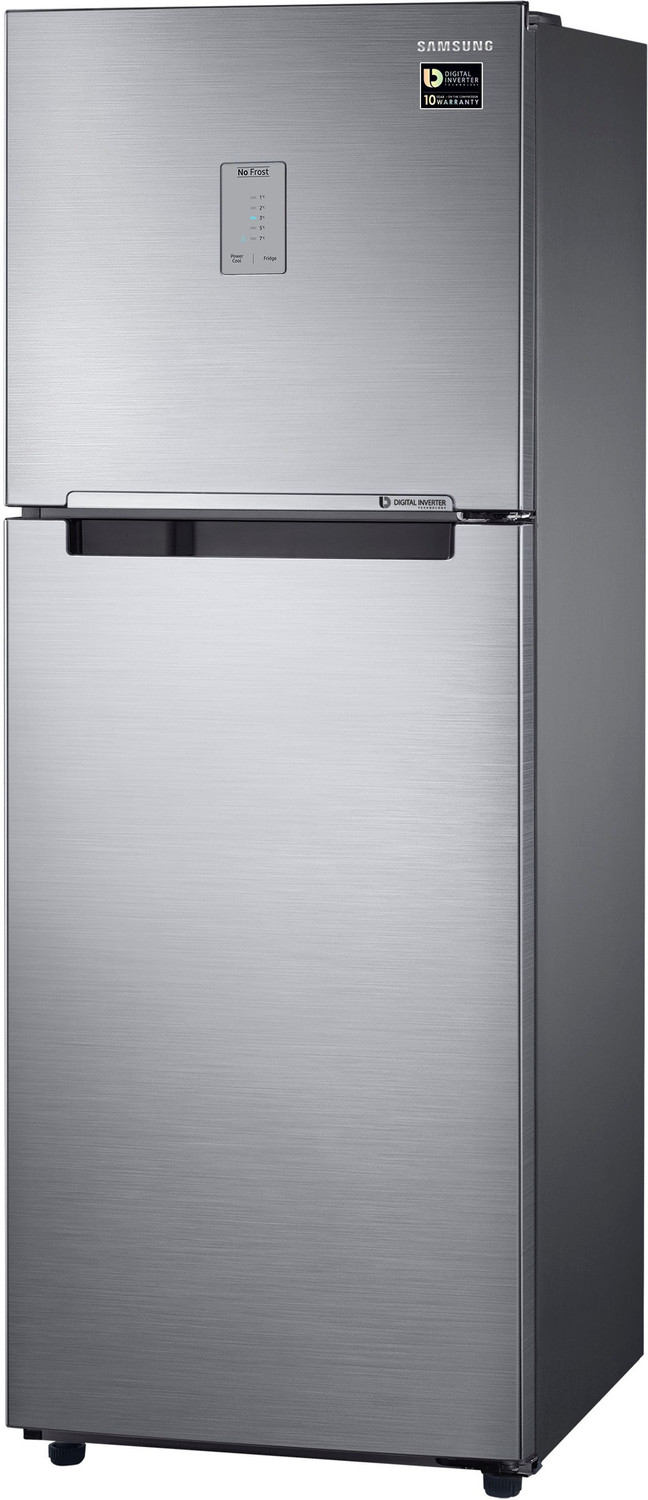Image of Samsung 253 L Frost Free Double Door 3 Star Refrigerator (Elegant Inox, RT28T3483S8 /HL)