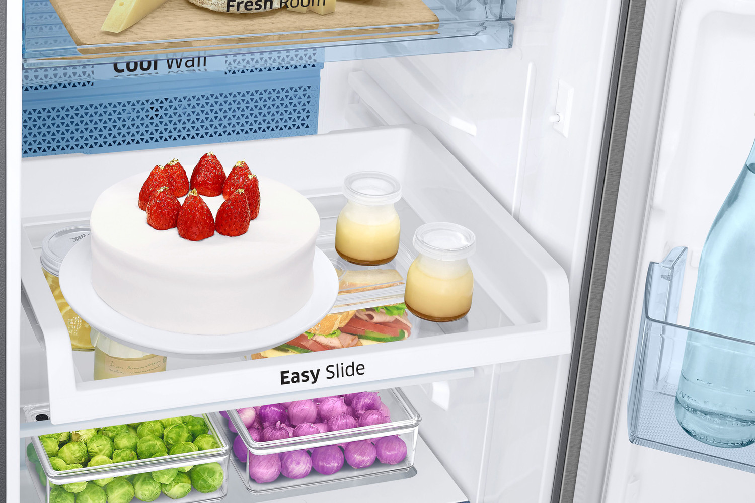Image of Samsung 253 L Frost Free Double Door 3 Star Refrigerator (Elegant Inox, RT28T3483S8 /HL)