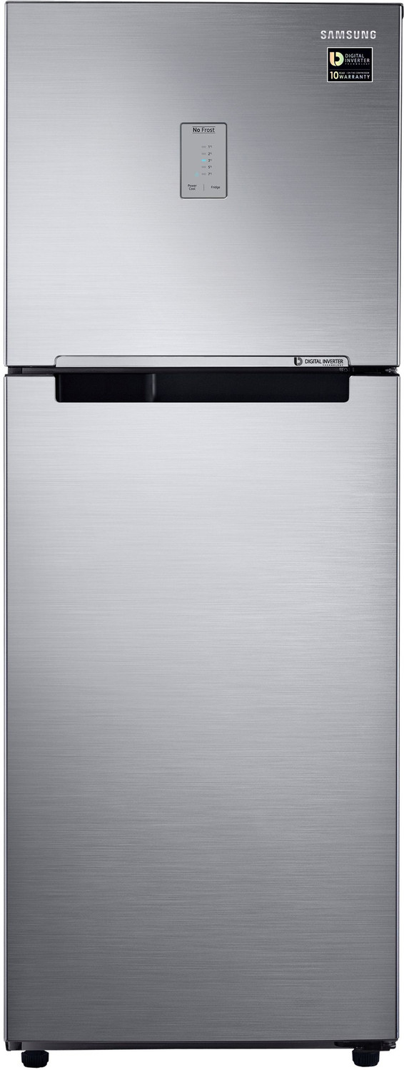 Image of Samsung 253 L Frost Free Double Door 3 Star Refrigerator (Elegant Inox, RT28T3483S8 /HL)