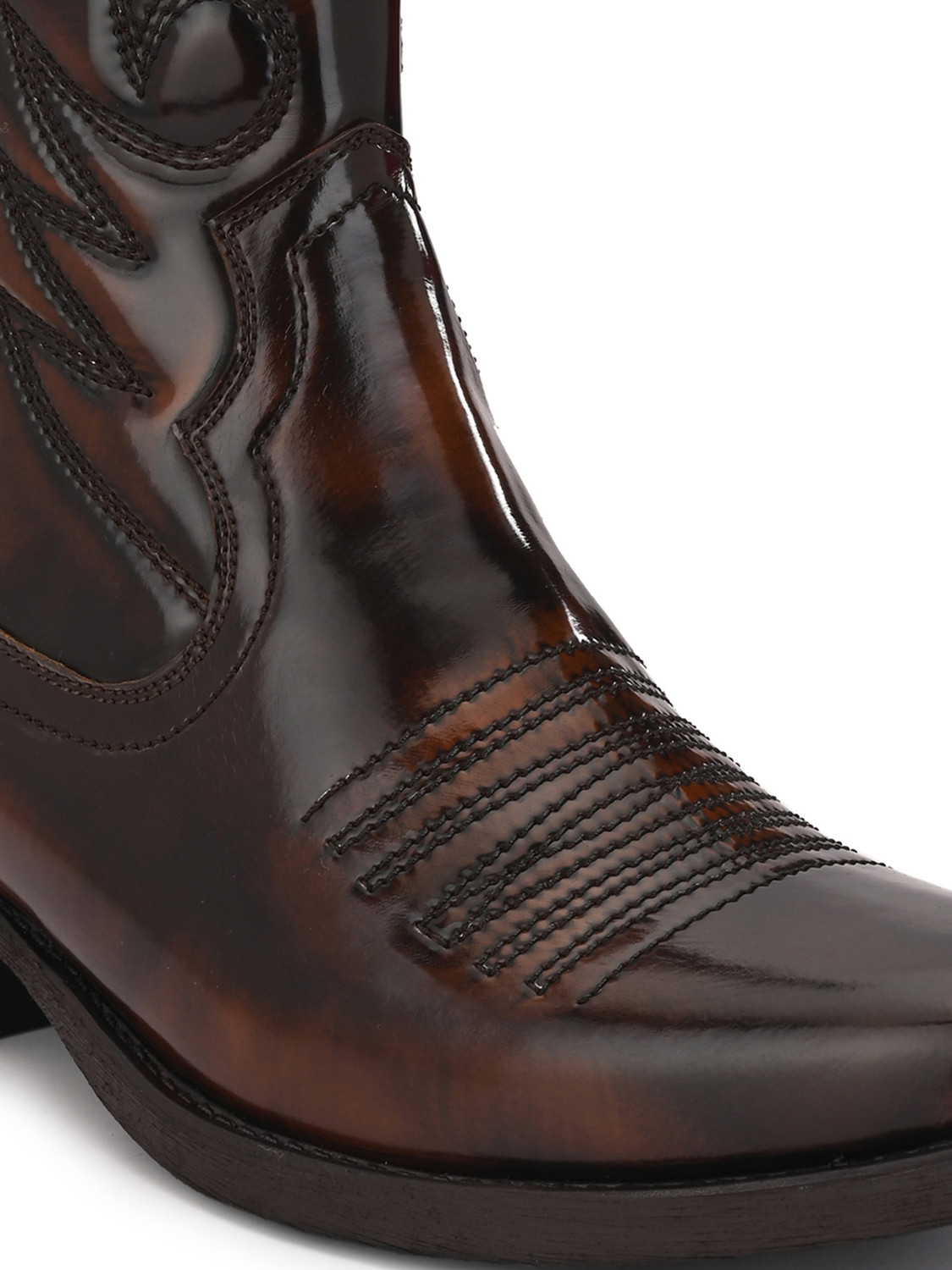 Image of Delize cowboy high ankle High Tops For Men (Brown , 11)