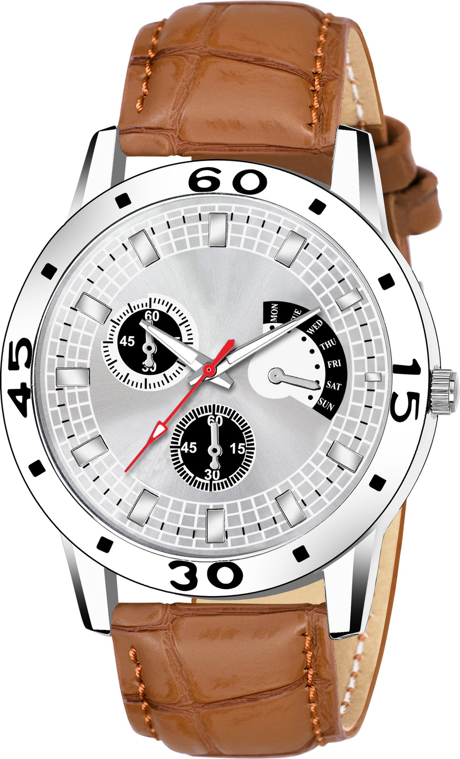 Image of Bolun Analog Watch - For Men Blue Sports Design Leather Belt Analog Watch