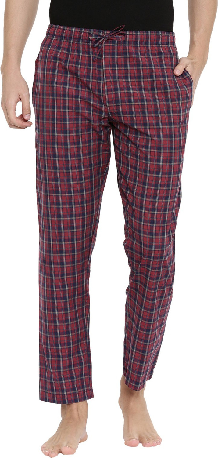 Image of JOVEN Men's checked Woven Pyjama Men Pyjama