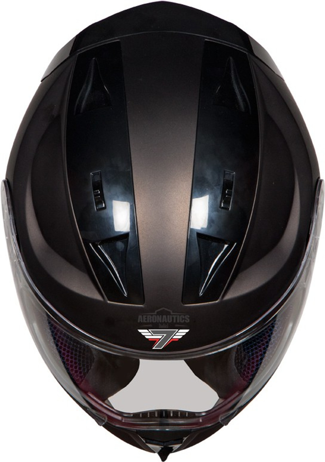 Image of Steelbird SA-1 7Wings Aeronautics Full Face Helmet in Glossy Royal Brown Motorbike Helmet (Glossy Royal Brown with Plain Visor)
