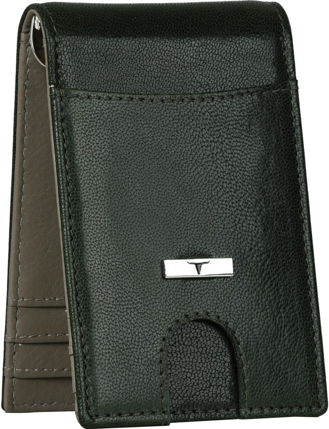 Image of Cotnis Men Formal, Ethnic, Trendy Brown Genuine Leather RFID Money Clip (8 Card Slots)