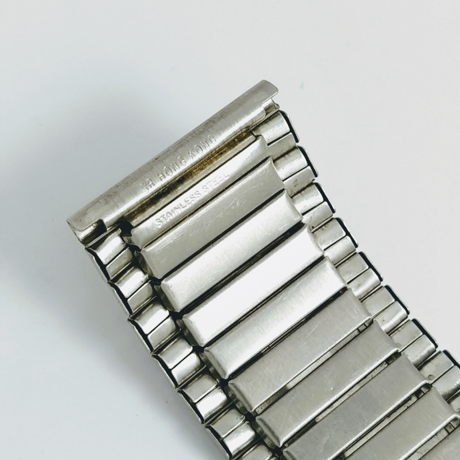 Image of uberjewels Stainless Steel Metal Expansion Watchband / Stretchable band / Expandable / Elastic band for 22mm 22 mm Stainless Steel Watch Strap (Steel)