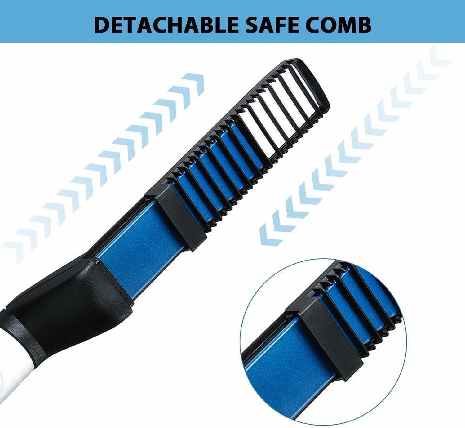 Image of herik Men Quick Beard Straightener Hair Comb Multifunctional Hair Straightener