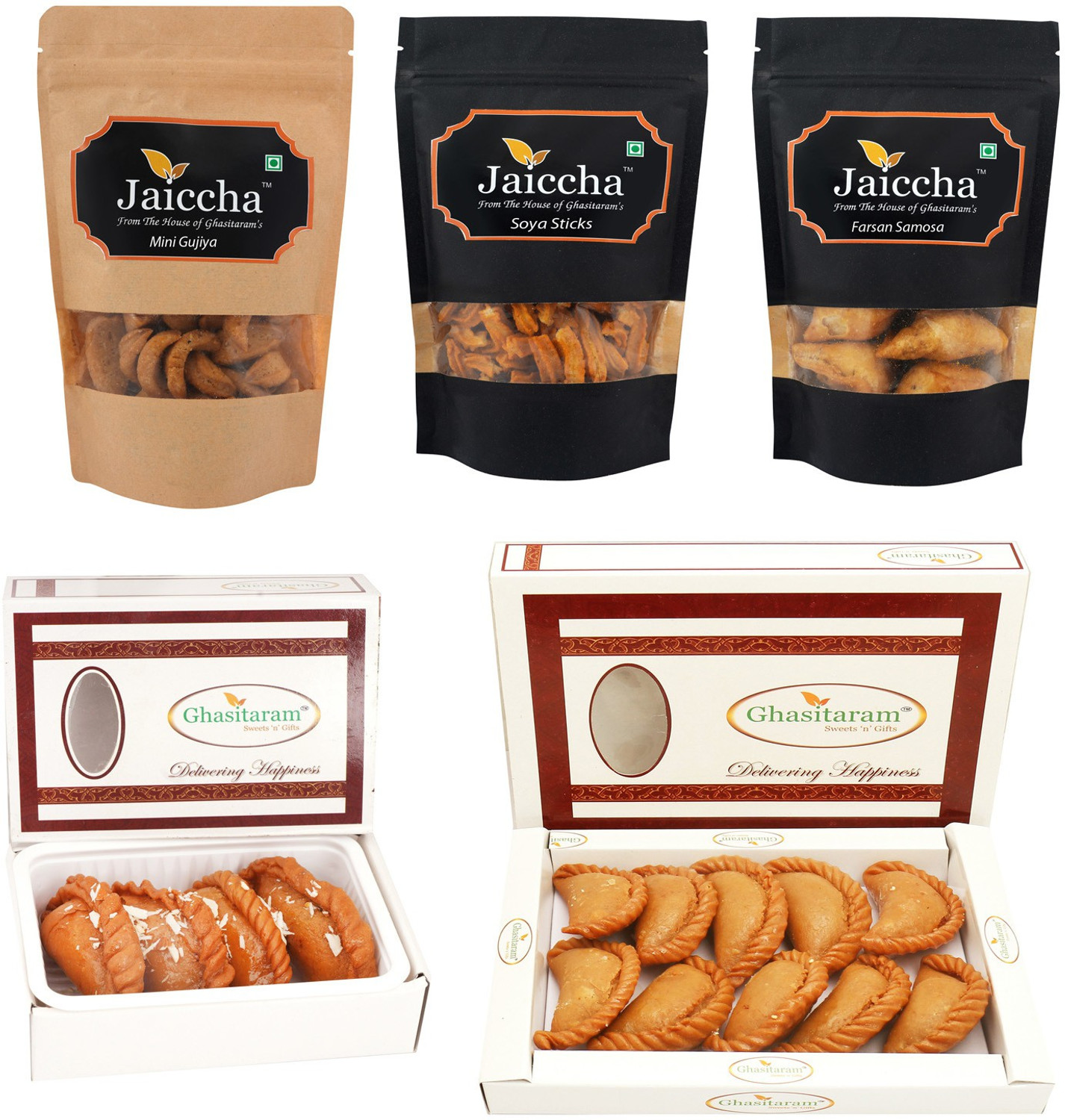 Image of Haldiram's Kaju Katli (500g),Chana Nuts(200g) With Rakhi Combo (Kaju Katli-500g, Chana Nuts-200g)