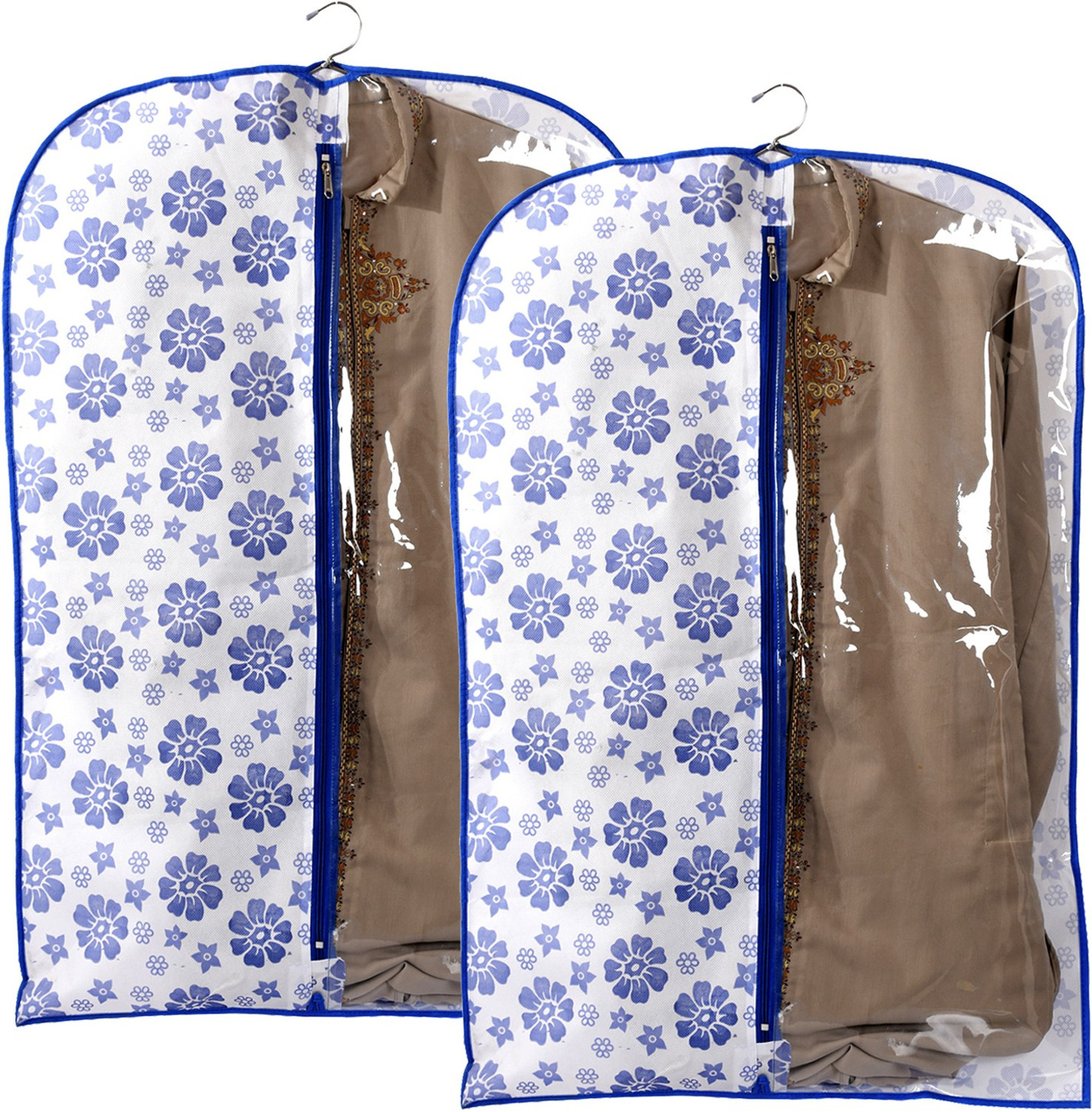 Image of KUBER INDUSTRIES Designer Saree Cover Large Size In Golden Satin Material With Capacity of upto 15 Sarees (Wedding Gift) KISC01 SCKISCG01 (Golden)