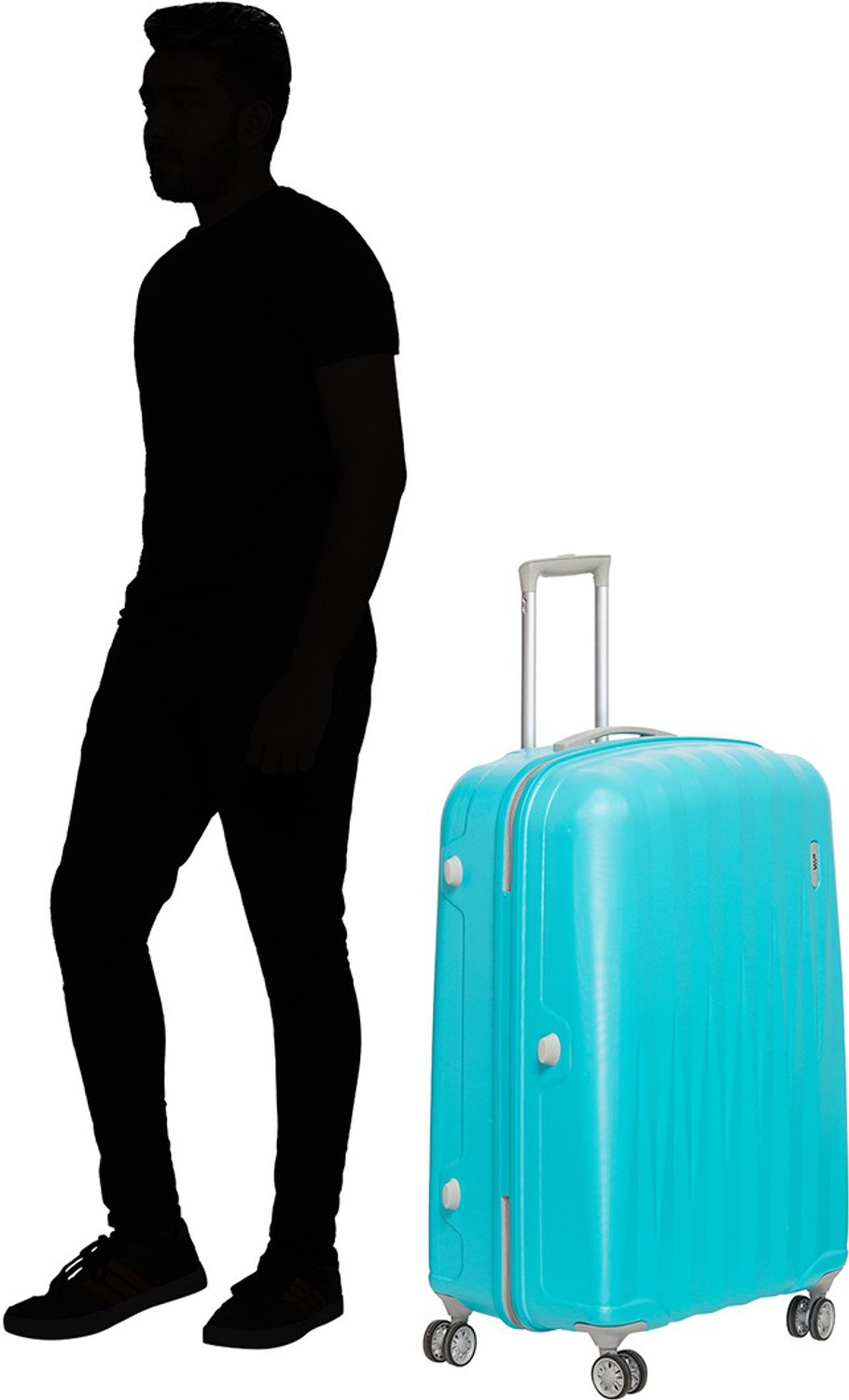 Image of VIP Large Check-in Suitcase (79 cm) 4 Wheels - Zapper - Blue