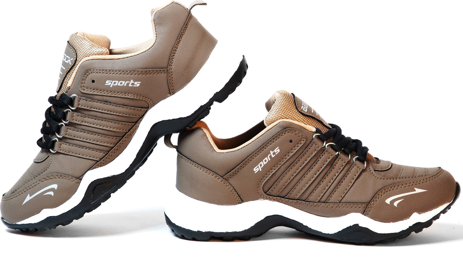 Image of BEEROCK Kosko Running Shoes For Men (Brown , 5)
