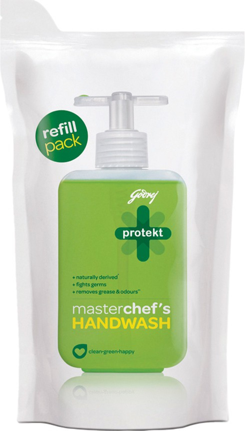 Image of Godrej Protekt Masterchef's Hand Wash Refill Hand Wash Pouch (0.18 L)