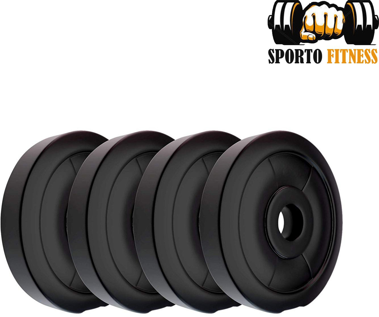 Image of Sporto Fitness 20 KG DUMBBELL BLACK Adjustable Dumbbell (20 kg)