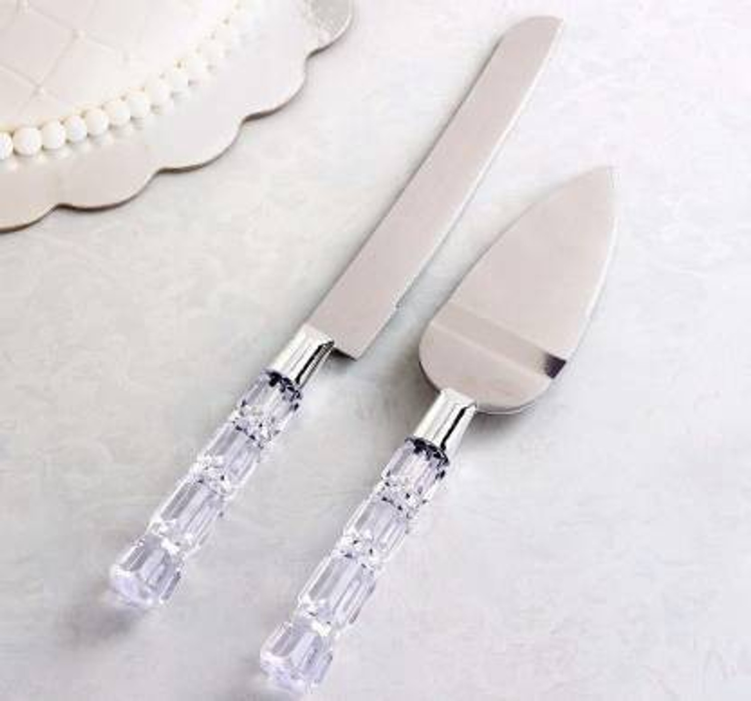 DHARAM ENTERPRISE Stainless Steel Cake Serving Set - Image 1