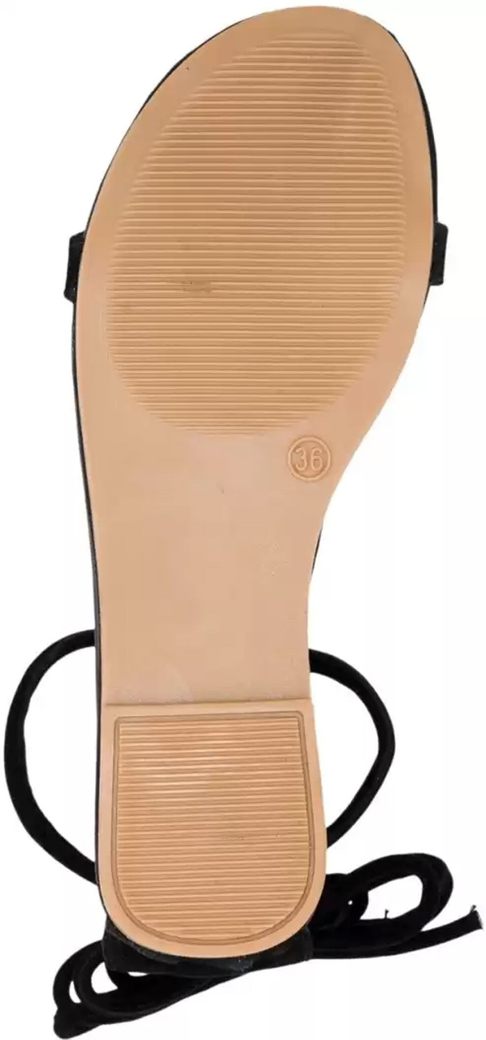 Image of Abon Women Flats Sandal (Black , 8)