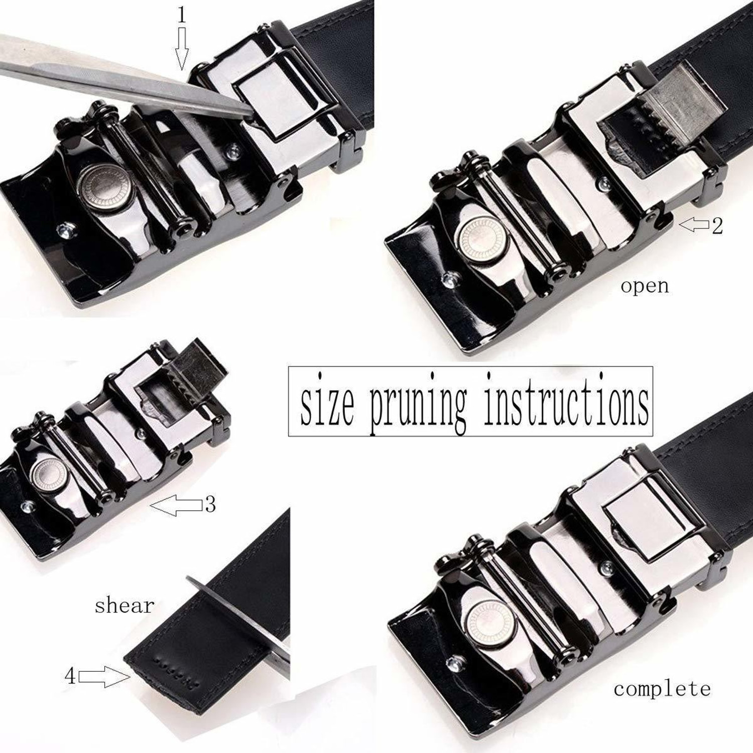 Image of SORSHORE Men & Women Casual Black Artificial Leather Belt