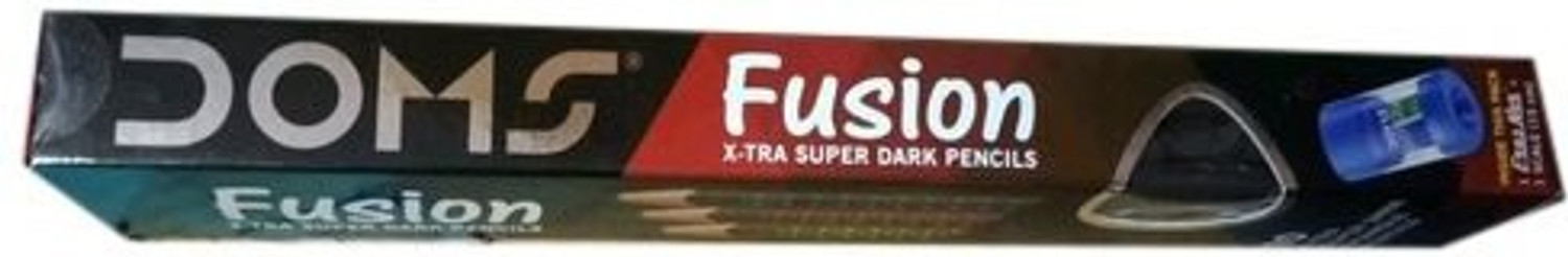 Image of DOMS FUSION XTRA SUPER DARK Pencil (Set of 5, Black)