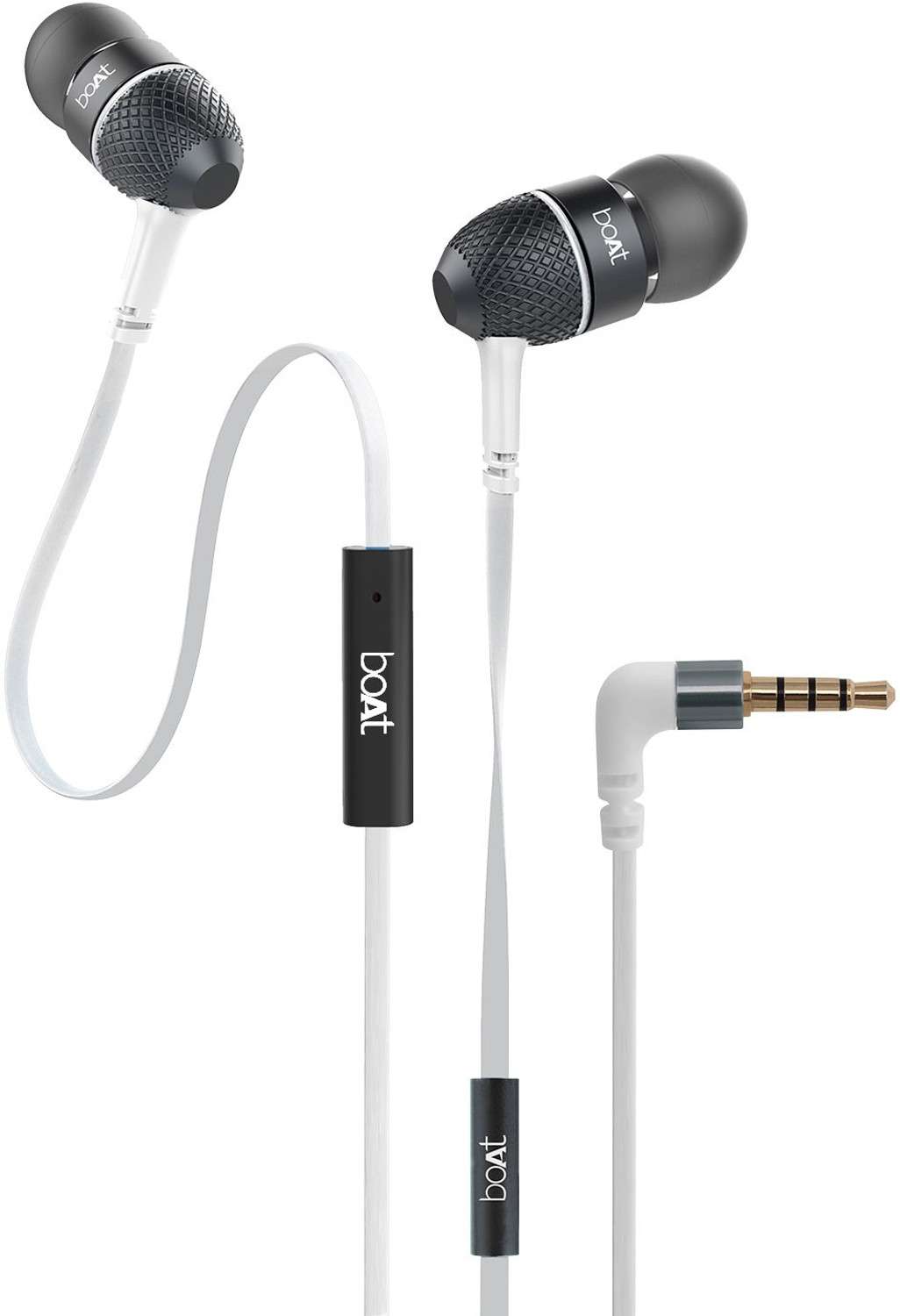 boAt Bassheads 220 Wired Earphones Wired Headset (Frosty White, In the Ear) - Image 1