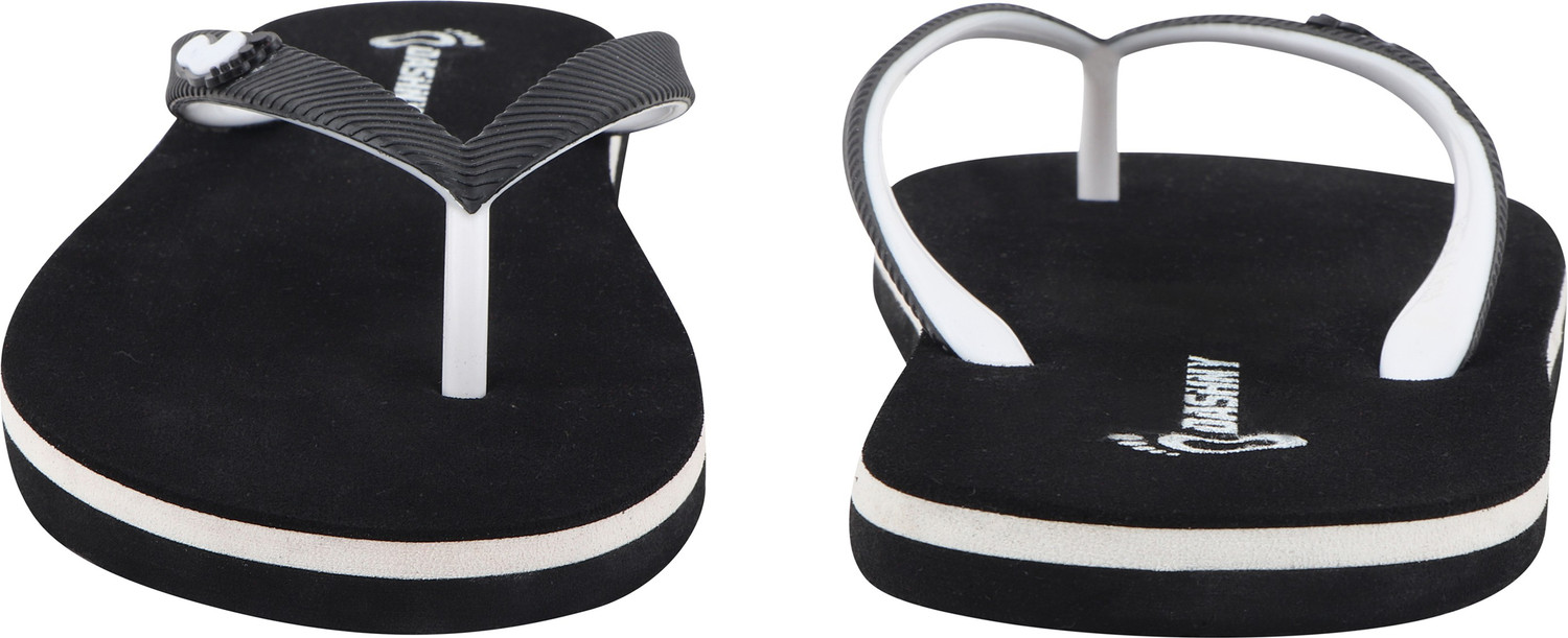 Image of DASHNY Pack Of 3 Soft Stylish Comfortable Slippers & Flip Flops For Women (Multicolor) Women Slippers (Black, Grey, Navy , 4)