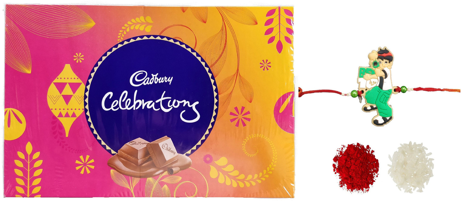 Image of DeoDap Rakhi For Brother |Rakhi with Chocolate | Rakshabandhan gift set |Y22K1 537 BS Assorted Gift Box (Multicolor)