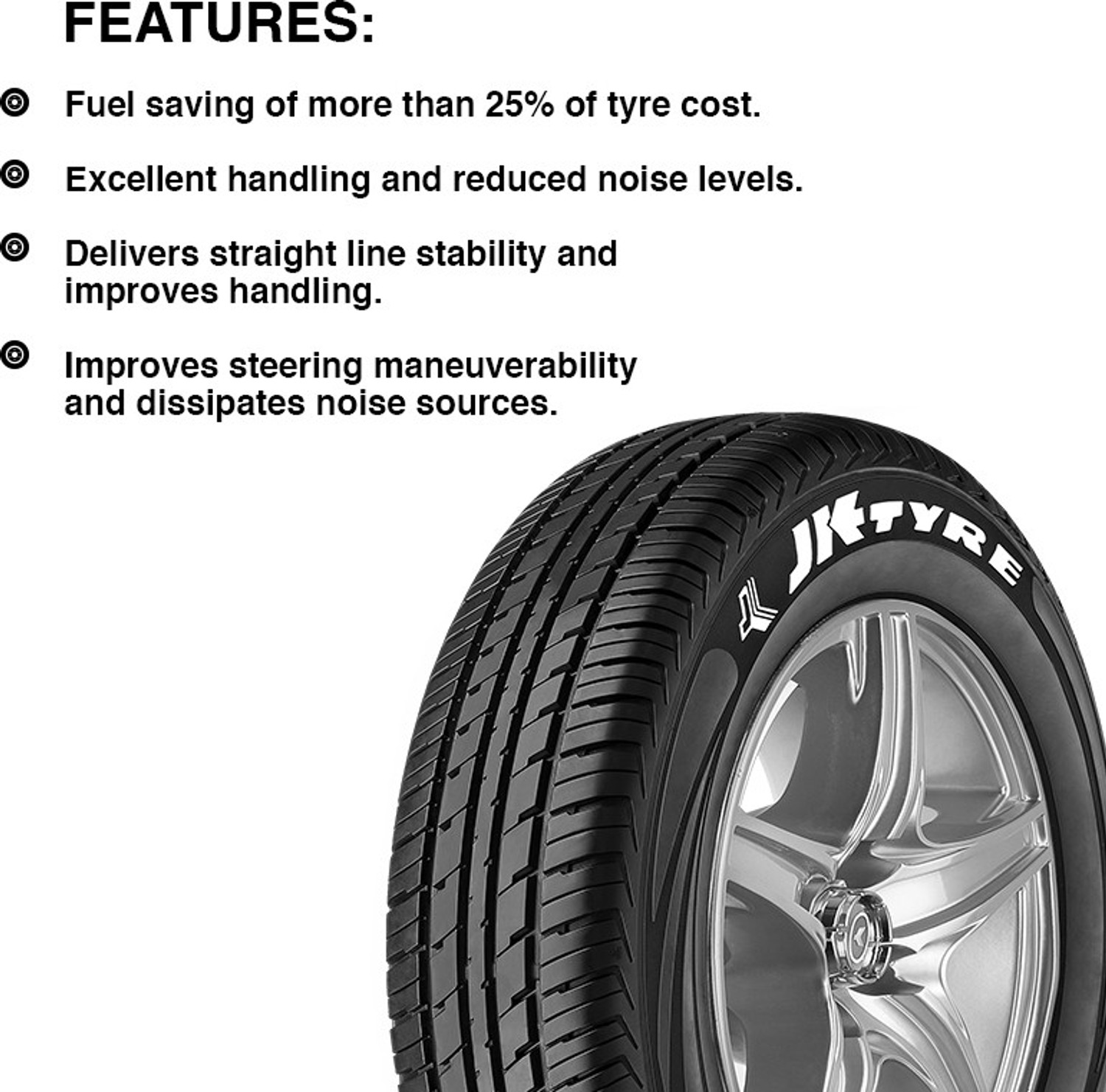 Image of JK TYRE Ultima Neo 75 T 4 Wheeler Tyre (155 /70R13, Tube Less)