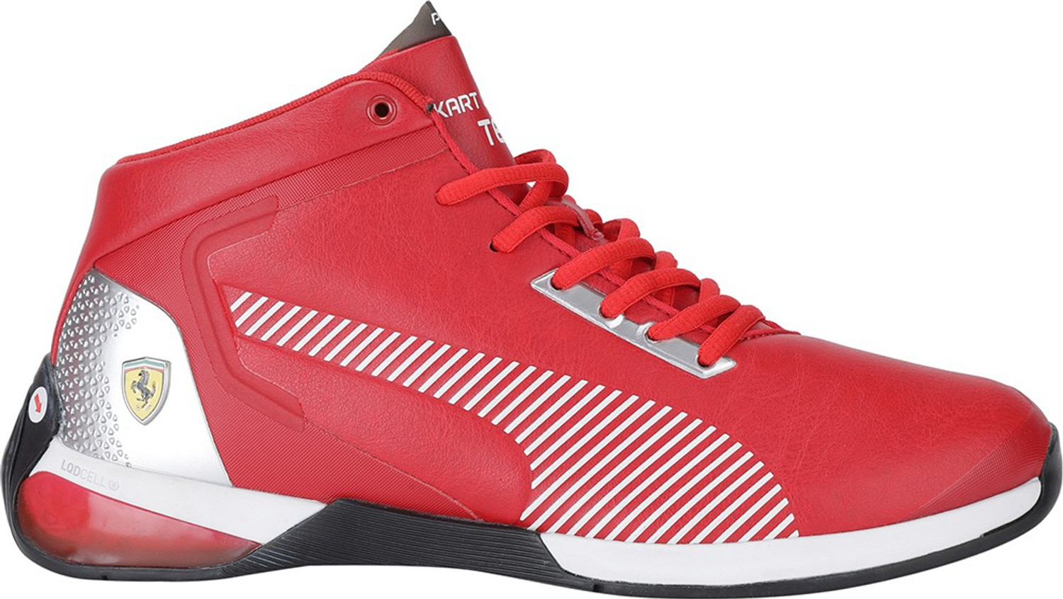 Image of PUMA Scuderia Ferrari Race Kart Cat-X Mid Motorsport Sneakers For Men (Red , 7.5)