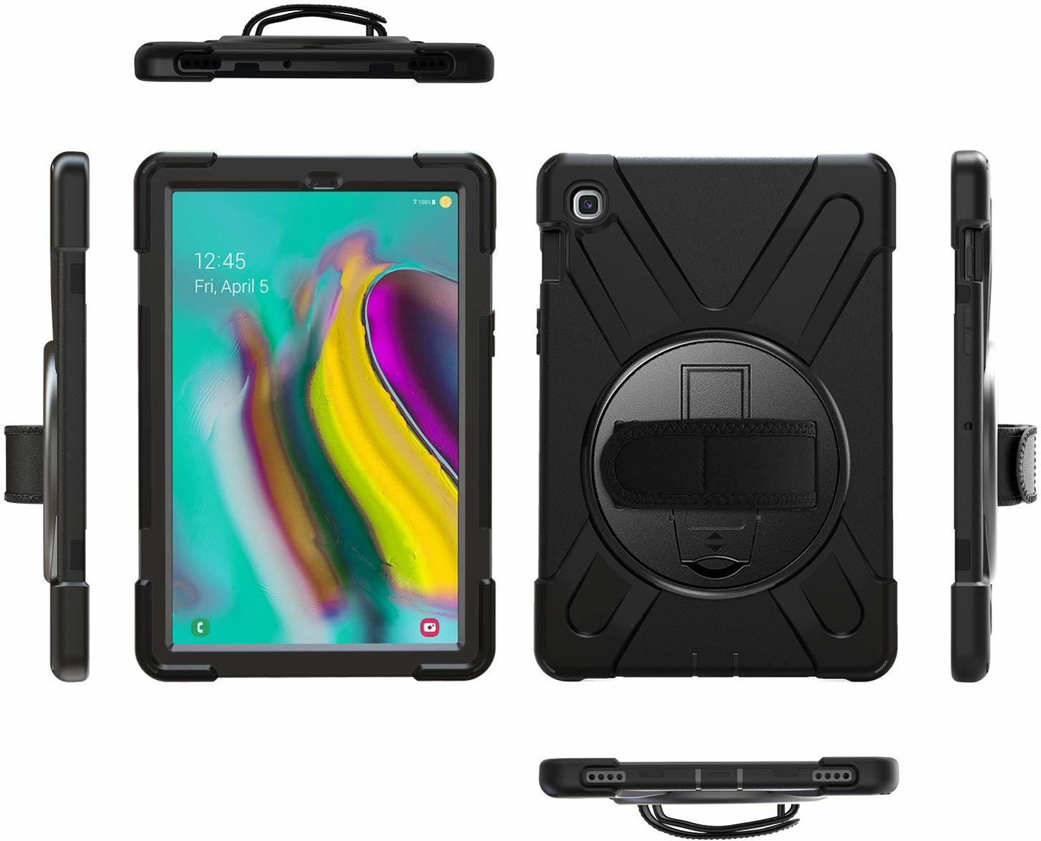 Image of HITFIT Back Cover for Apple iPad Air 10.9 inch (2020) 4th Geeneration (Black, Rugged Armor, Pack of: 1)