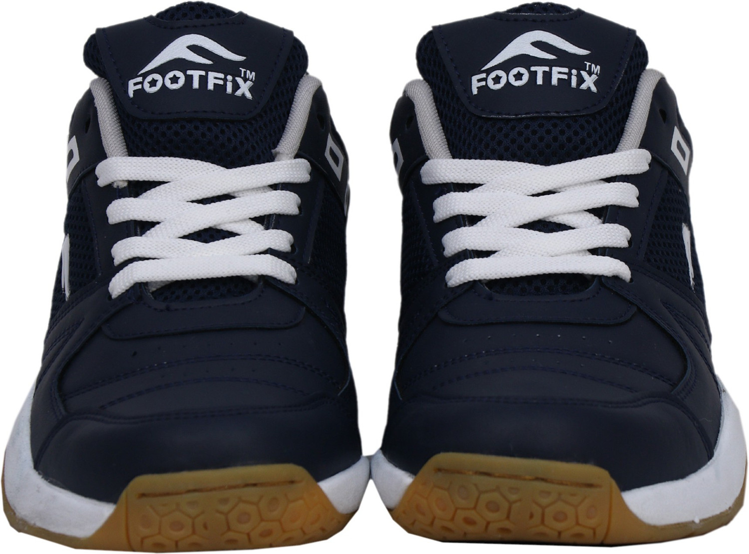 Image of FOOTFIX Men's SPECTRUM Navy Badminton Shoes For Men Badminton Shoes For Men (Blue , 6)