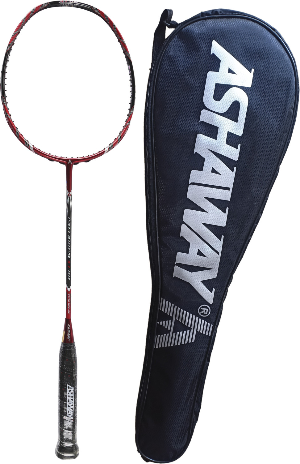 Image of ASHAWAY Palladium XT 80 Red Unstrung Badminton Racquet (Pack of: 1, 86 g)