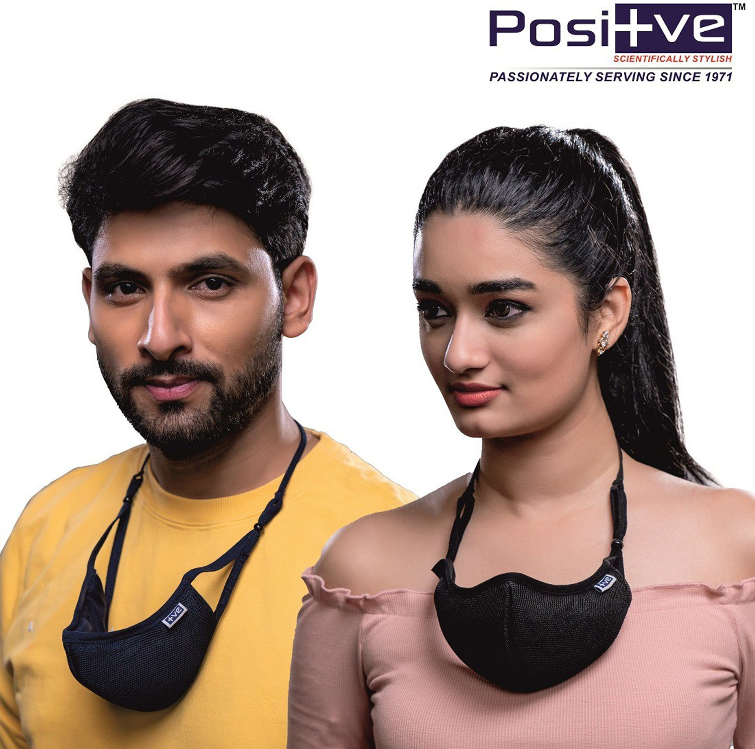 Image of Posi+ve N99 Reusable Face Mask. 99% FOG FREE, 99.80% BFE, Easy Breathing & Sweat absorption, Clear Vision, Soft on Ears, Certified & Compliant by: CE, ISO, GMP, FDA & WHO N99 Washable (Black, Free Size, Pack of 4)