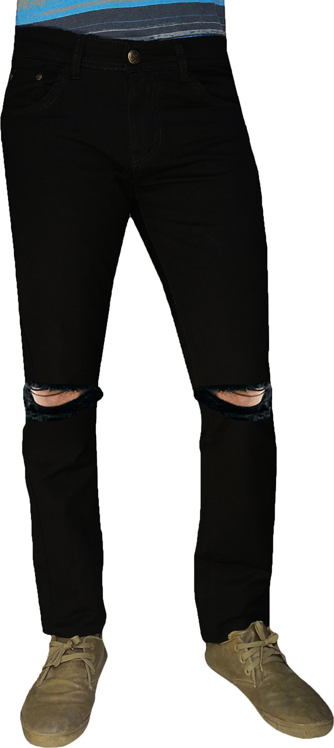 Image of NEET Men Slim Mid Rise Black Jeans