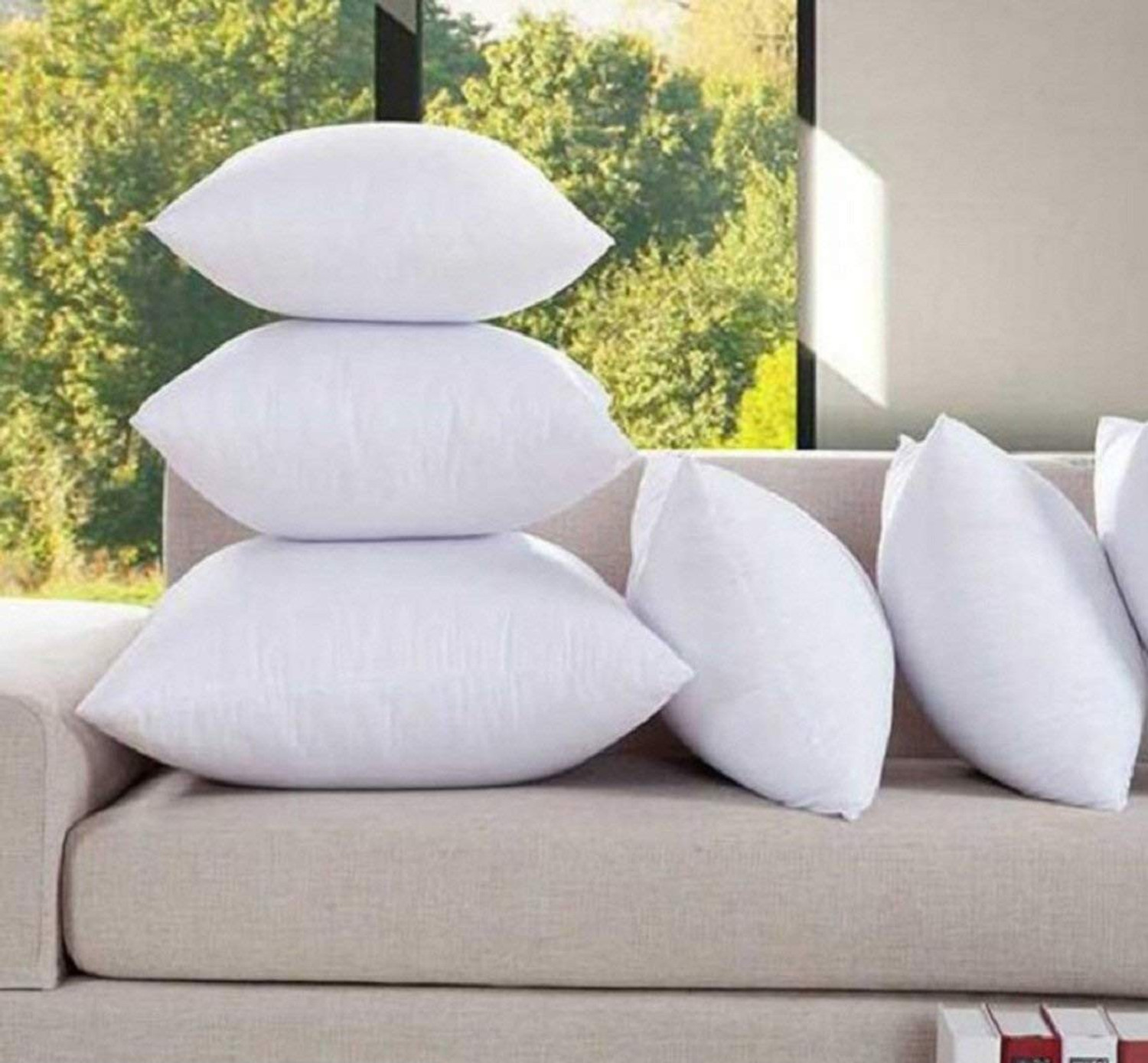 Image of SPRINGTEK Microfibre Sleeping Pillow Pack of 2 Solid (White)