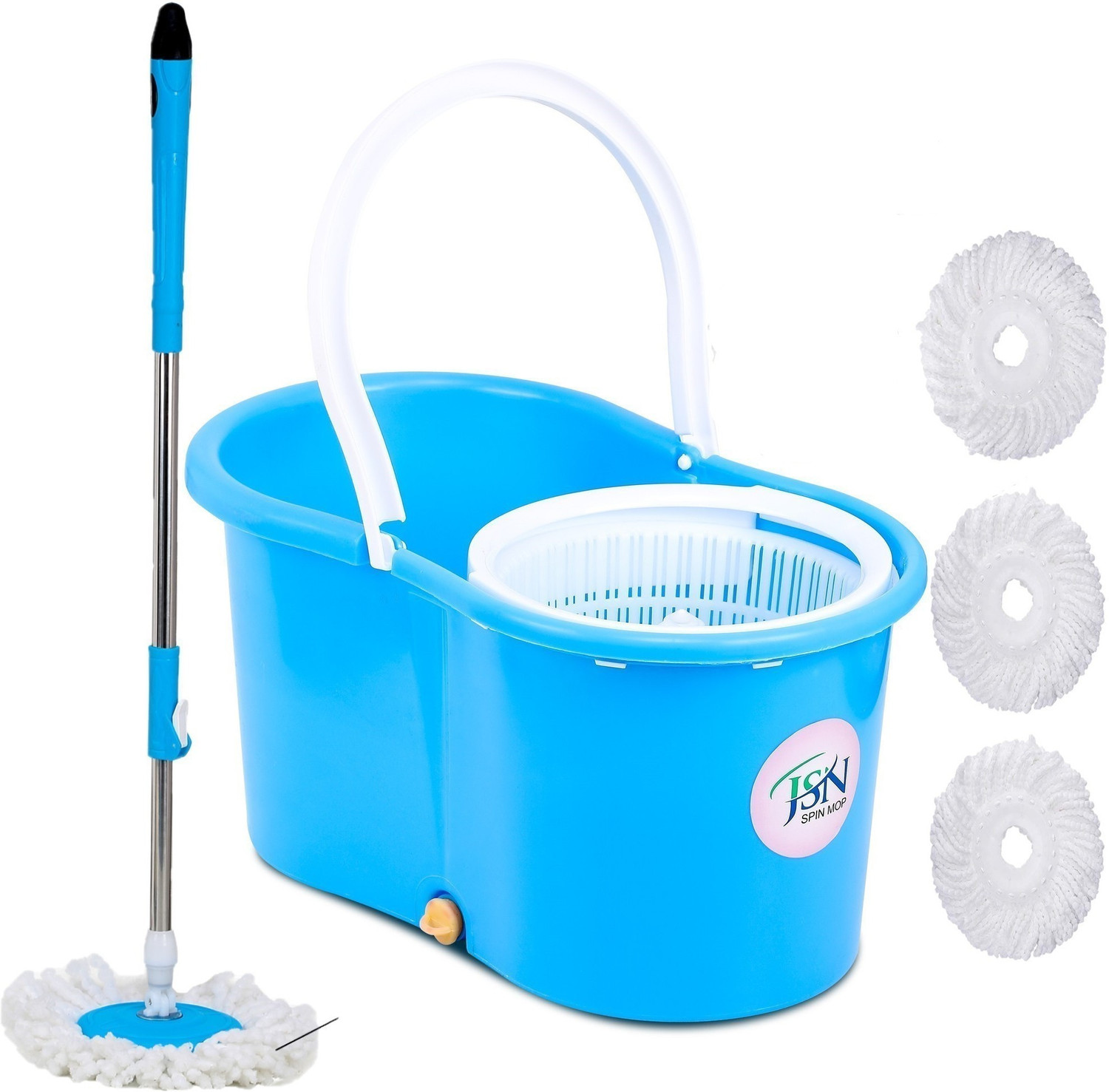 Image of JSN Plastic Bucket Mop Set (Purple)
