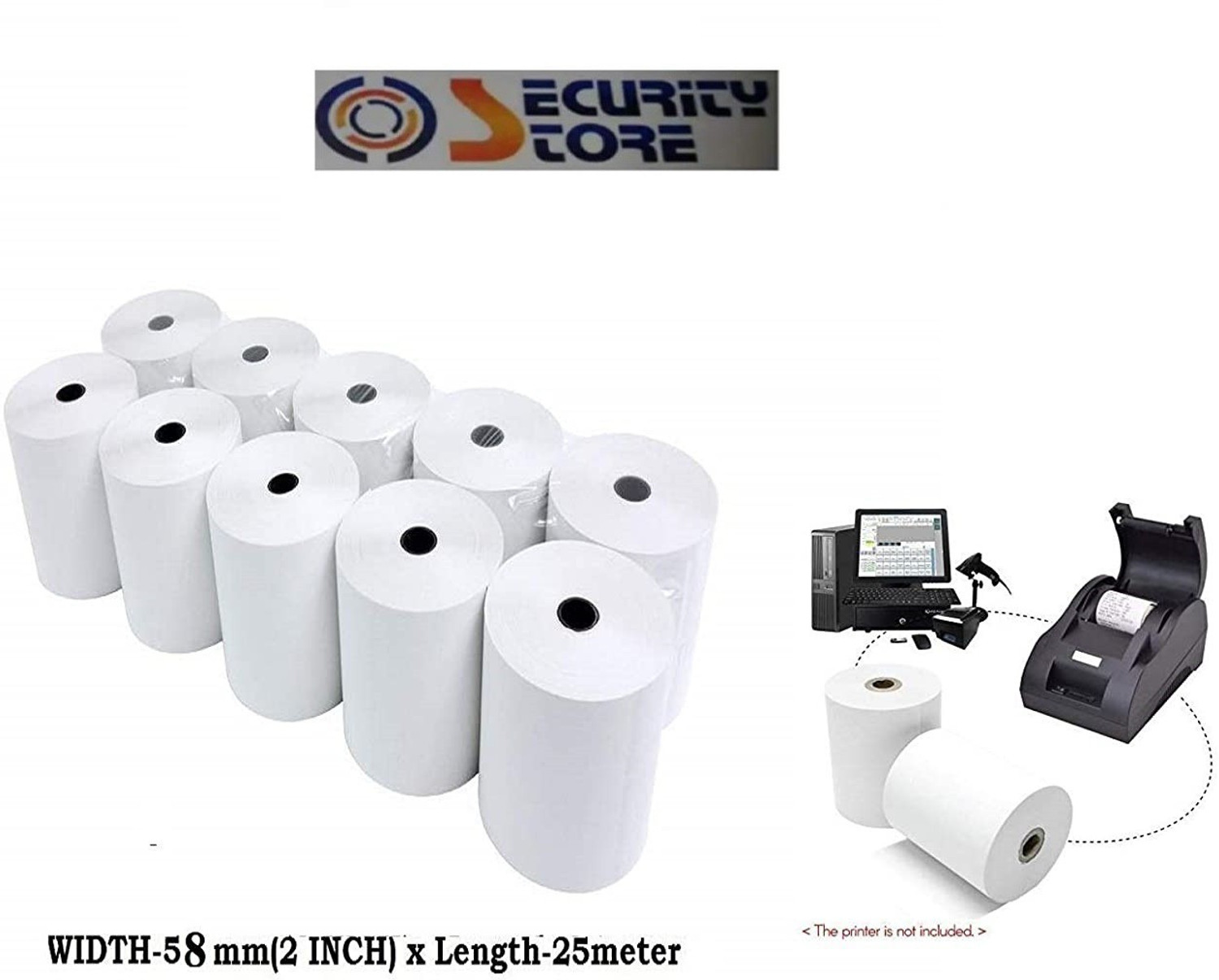 Image of VMS Deluxe Glossy Photo Paper (20 Sheets) Unruled A4 180 gsm Inkjet Paper (Set of 1, White)